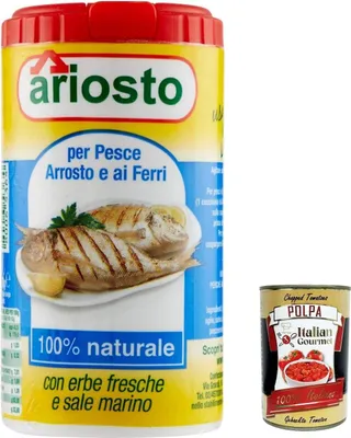 Produktbild von 12x Ariosto Gewürz für gebratenen und gegrillten Fisch, 80g + italian Gourmet Polopa 400g