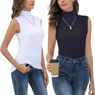 Imagen del producto de Camiseta sin mangas de cuello alto de la marca Damen