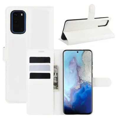 Immagine prodotto di Custodia a libro per Samsung Galaxy S20, cover protettiva, custodia in silicone, colore bianco
