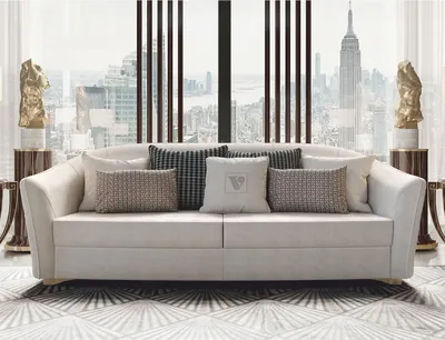 Produktbild von Casa Padrino Luxus Chesterfield Hotel Sofa Grau / Gold 245 cm - Italy