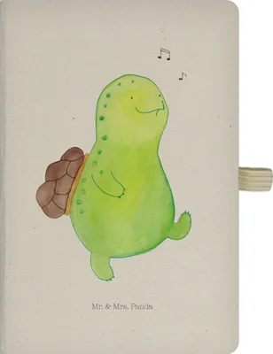 Produktbild von Mr. & Mrs. Panda Adressbuch Schildkröte Pfeifen - Transparent - Geschenk, Journal, Reisetagebuch, Skizzenbuch, Tagebuch, Schildkröten, Depression, notizbuch, Trennung