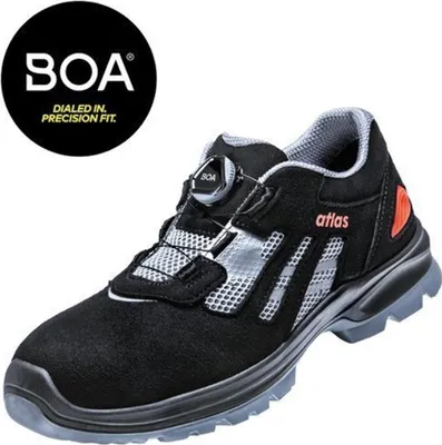 Produktbild von Atlas Sicherheitshalbschuh Flash 3205 Boa S1P ESD SRC DGUV Gr. 43 schwarz/grau