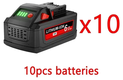 Obrázek produktu pro Náhradní baterie pro elektrické nářadí M18 - 18V Li-Ion baterie - vysoká kapacita 6000mAh - články 18650 - zlatá