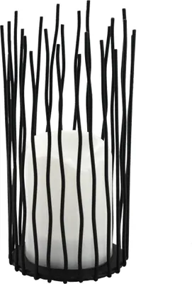 Image de Lampe décorative LED M noire 22 cm IP44 à piles NYBORG 313256 Polux