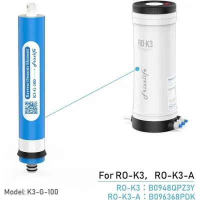 Productafbeelding van Vervangingsfilterpatroon, tweede fase, voor RO-K3/RO-K3-A omgekeerde osmose waterfilters | 0,0001 micron RO-membraan