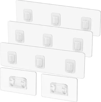 Produktbild von Famanu Duschcaddy selbstklebende Haken - Ersatzstarke Sticker für Badezimmer