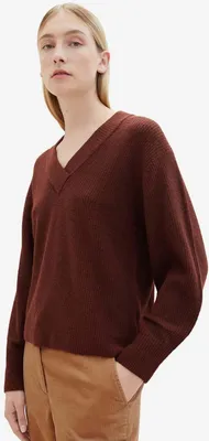 Produktbild von TOM TAILOR Damen Strickjacke mit Wolle, XL
