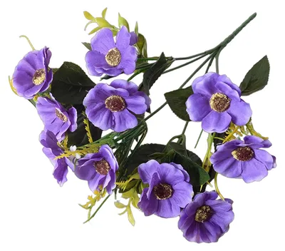 Produktbild von 5 Bündel künstliche Blumen, realistische, farbechte Kunstseidenblumen, Strauß für Vase, Heim-, Küchen- und Tischdekoration, Hochzeits- und Party-Mittelstück