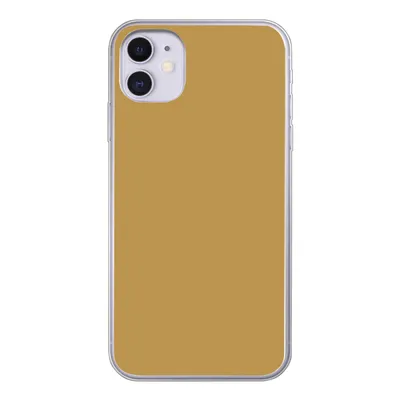 Produktbild von MuchoWow® Handyhülle Schutzhülle Hülle für iPhone 11 Ockergelb - Farbe - Herbst - Gelb - Fest - Farben Silikon Softcase Handy Hülle - Handytasche