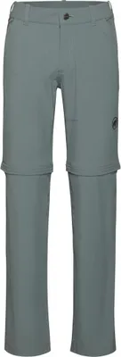Hiking V Zip Off Pants von Mammut in Grau; Trekkinghose für Herren; mit abnehmbaren Beinen.