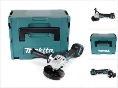 Zdjęcie produktu dla Makita DGA 517 ZJ Akumulatorowa szlifierka kątowa 18 V 125 mm bezszczotkowa + Makpac - bez akumulatora, bez ładowarki