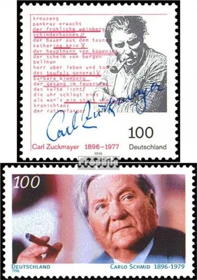 Produktbild von Briefmarken BRD (BR.Deutschland) 1996 Mi 1893,1894 (kompl.Ausg.) gestempelt 100.Geburtstag von Zuckmayer