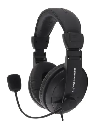 Image de Esperanza EH103 casque/écouteurs Bandeau filaire Appels/Musique Noir