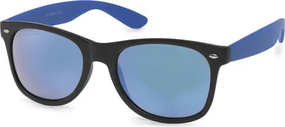Produktbild von styleBREAKER Uni Nerd Sonnenbrille mit verspiegelten oder getönten Gläsern, klassisches Retro Design 09020039