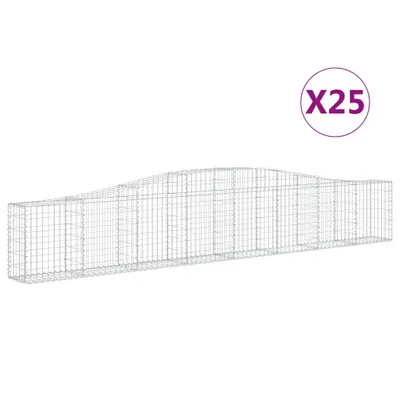 Obrázek produktu pro Klenuté gabionové koše 25 ks 400x30x60/80 cm pozinkované železo