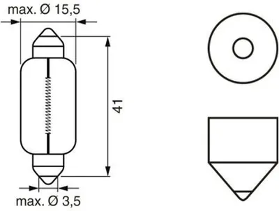 Obrázok produktu pre BOSCH žiarovky Autožiarovky 12V 15W 1 987 302 238