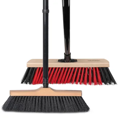 Produktbild von Besen Set, Zimmerbesen 30 cm  + Straßenbesen 40 cm
