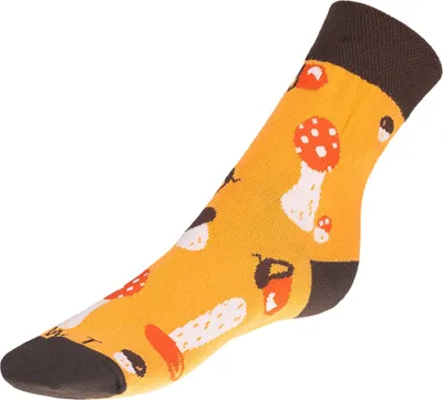 Produktbild von Pilzsocken - 35-38 - Orange,Braun,Weiß