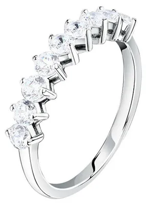 Immagine prodotto di Elegante anello in argento con zirconi Tesori SAIW26601 - Circonferenza: 50 mm.