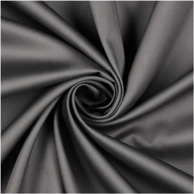 0,5m Baumwoll-Satin Baumwollstoff Satinstoff Meterware unifarben Oeko-Tex zertifiziert grau