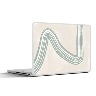 Produktbild von MuchoWow® Laptop Aufkleber Sticker Cover Linie - Abstrakt - Design 32.5x23.5 cm - Sticker für Laptop - Selbstklebend