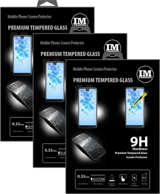 Produktbild von 3x Wiko View 2 Pro Schutzglas Handy Schutzglasfolie 9H Display Schutzfolie