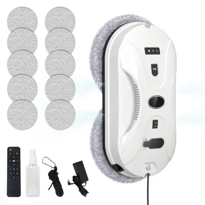 Fensterreinigungsroboter, 5600 Pa, Sprühfunktion, 60 ml Tank, 10 Tücher