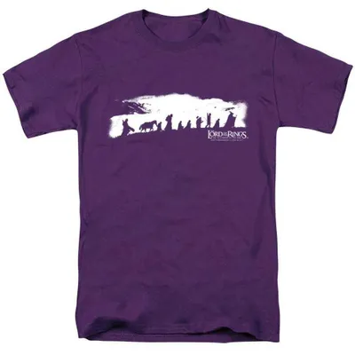 Image de T-shirt "Le Seigneur des Anneaux" - "La Communauté" - Modèle unie pour hommes/femmes - TV40189 (Taille S) (Violet)
