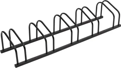 Image de Porte-vélos pour 5 vélos noir acier