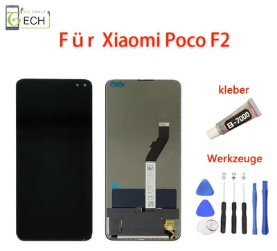Produktbild von Für Xiaomi Poco F2 LCD Display Touch Screen Bildschirm Kleber + Werkzeuge