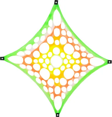 Produktbild von PSYWORK Schwarzlicht Segel Elasthan "Psy Suzy Square" Multicolor, 1x1m
