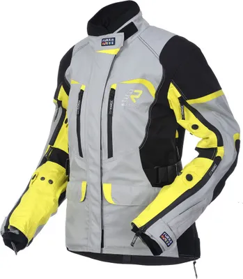 Obrázek produktu pro Dámská textilní motocyklová bunda Rukka Rimorina, stříbrná/žlutá, velikost 42
