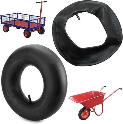 Productafbeelding van 2 binnenbanden, 4.80/4.00-8, rubber, met TR13 ventiel, geschikt voor handkarren en elektrische scooters