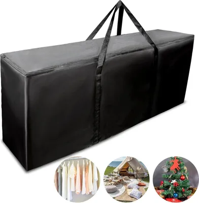 Zdjęcie produktu dla Torba ogrodowa 420D Oxford czarna 128x32x50cm