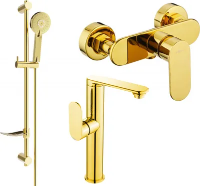 Produktbild von Mexen Milo DF40 Brausegarnitur, Gold - 713154DF40-50