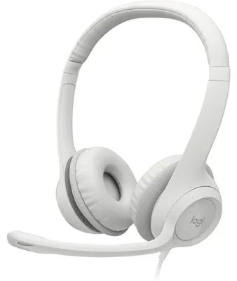 Produktbild von Logitech H390, Kabelgebunden, Büro/Callcenter, 20 - 20000 Hz, 197 g, Kopfhörer, Weiß