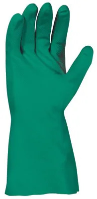 Produktbild von Nitril Chemikalienschutzhandschuhe grün 12 Paar Gr. 9