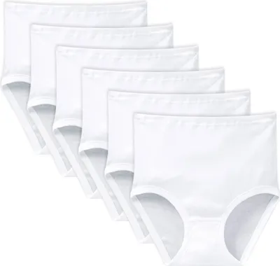 Produktbild von SCHIESSER Damen Taillenslips 6er Pack - Original Feinripp, Classic, Maxi Slip Weiß M