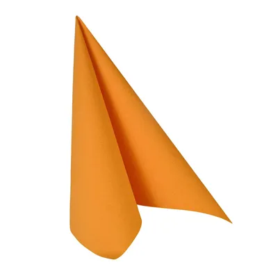 Produktbild von 50 Papstar Servietten ROYAL Collection 1/4-Falz 33 cm x 33 cm orange 87299 Premium stoffähnlich hochwertig Qualität stabil gute Faltbarkeit
