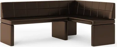 Produktbild von Grekpol Eckbank Marta - Küchenbank Sitzecke Sitzecke Kunstleder pflegeleicht, 168x128cm Ökoleder Braun rechts