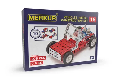 Productafbeelding van Merkur 016 Buggy bouwpakket, 10 modellen, 205 onderdelen