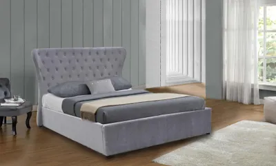 Produktbild von Gepolstertes Designer Bett Textil Leder Polster Betten 180x200cm Schlafzimmer