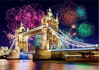 Obrázek produktu pro 5D diamantová výšivka, sada pro tvorbu 5D diamantových obrazů, DIY 5D diamantová malba, motiv: Tower Bridge (věžní most), dekorace na zeď, skvělá dekorace do obývacího pokoje