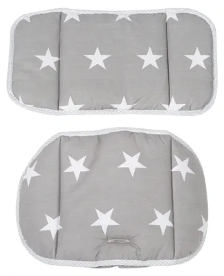 Produktbild von roba Sitzverkleinerer, Hochstuhleinlage 'Little Stars', 2-teiliges Sitzkissen für Treppenhochstühle