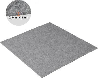 Obrázok produktu pre Kobercové dlaždice, 60 x 60 cm, hrúbka 0,48 cm, samolepiace, 24 x 24 palcov, svetlošedá farba