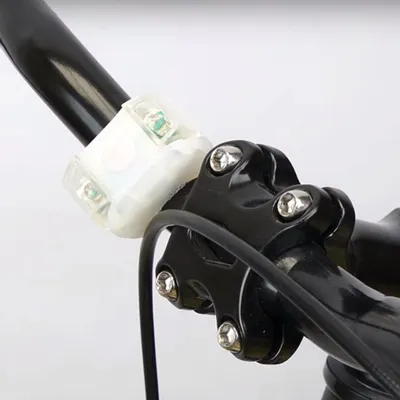 Produktbild von Silikon-Fahrradlampe, 2 LEDs, weiß