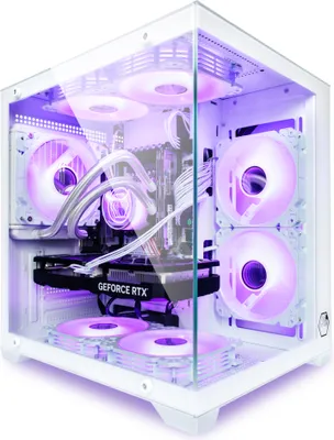 Produktbild von VENOM White Gaming PC, Wasserkühlung, ARGB, WLAN + Bluetooth, mit Intel®, 64 GB RAM, 500 GB SSD, NVIDIA RTX™ 3050, Win 11 Pro