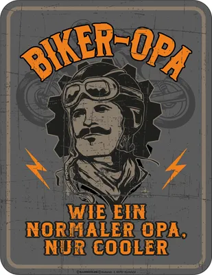 Produktbild von Biker  - Fun-Schilder - Opa