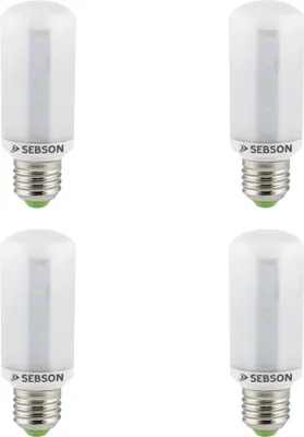 Produktbild von 4x LED Lampe E27 8W ersetzt 60W warmweiß 3000K 230V Leuchtmittel Mais SEBSON