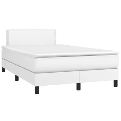 Immagine prodotto di Maison Exclusive - Giroletto a Molle con Materasso Bianco 120x190 cm in Pelle finta